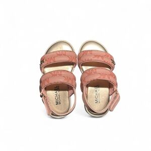 Michael Kors pink & gold Strap Sandals